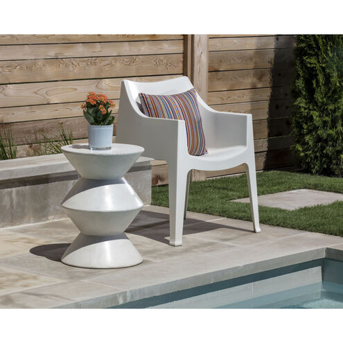Union 22 X 16 inch White Outdoor End Table